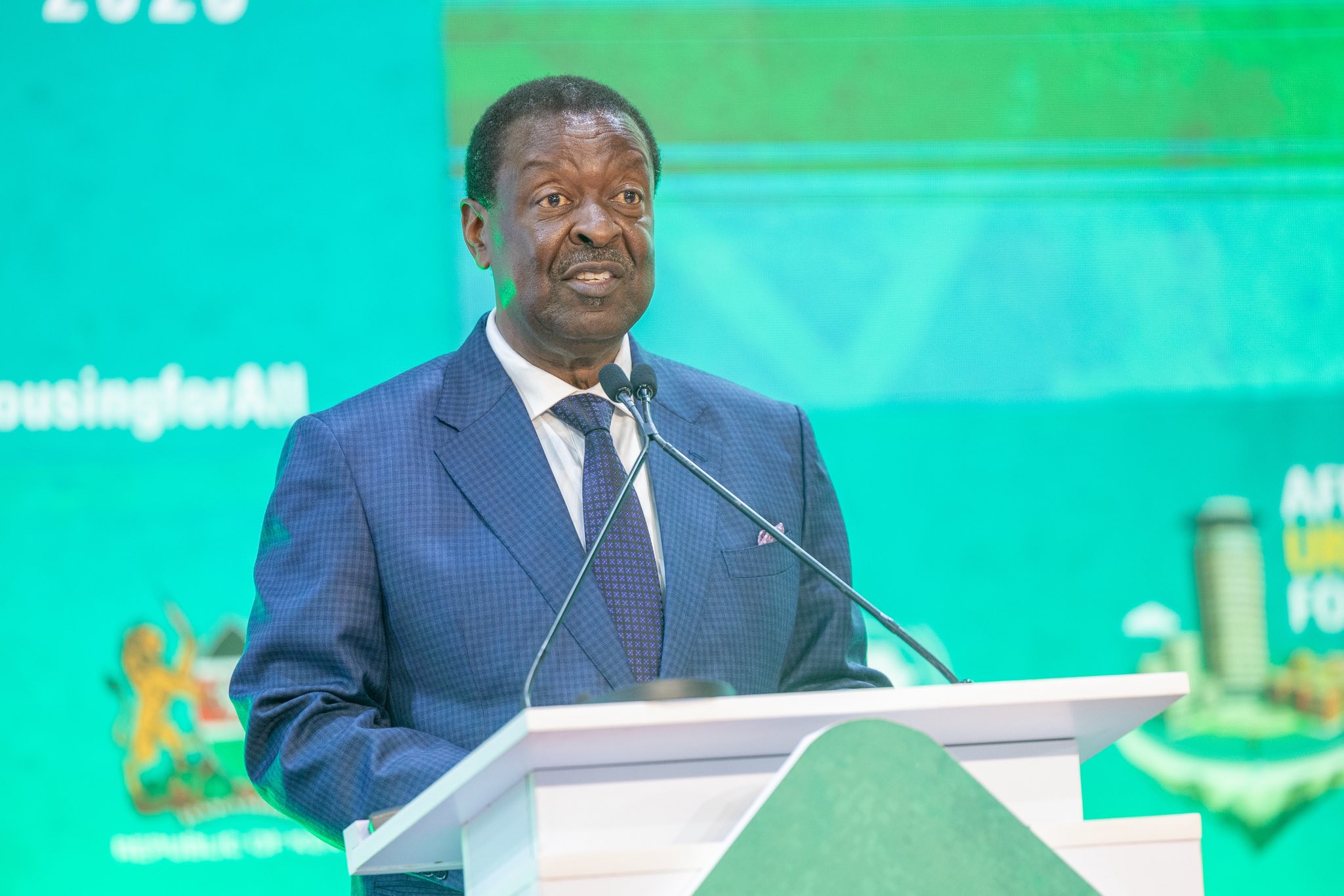 Prime Cabinet Secretary Musalia Mudavadi at the Second African Urban Forum
